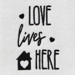 2pk Love House Hand Towel Set White - SKL Home