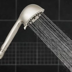 7 Mode Power Pulse Hand Held Single Shower Head Brushed Nickel - Waterpik