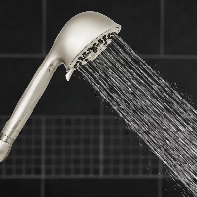 7 Mode Power Pulse Hand Held Single Shower Head Brushed Nickel - Waterpik