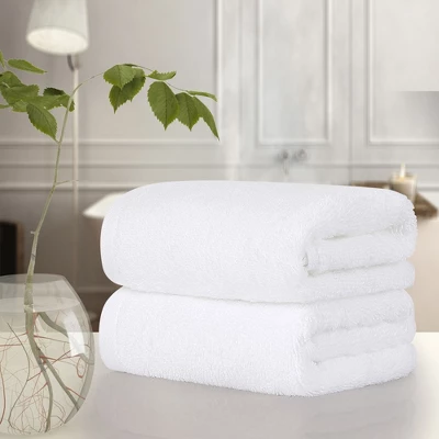 2 Pcs Cotton Luxury Absorbency Bath Towel Sets - PiccoCasa - Image 2
