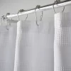 Essential Waffle Stripe Modern Fabric Shower Curtain - 72" X 72" - Elrene Home Fashions