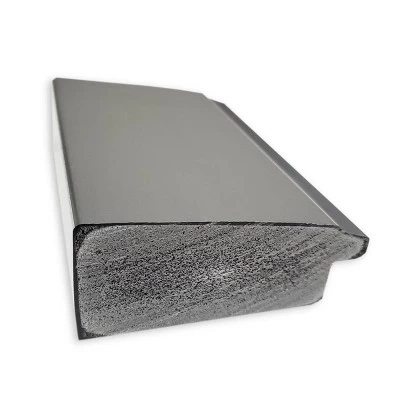 32" X 26" Non-Beveled Vista Brushed Nickel Bathroom Wall Mirror - Amanti Art