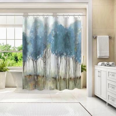 Americanflat 71" X 74" Shower Curtain Style 8 By PI Creative Art - Available In Variety Of Styles
