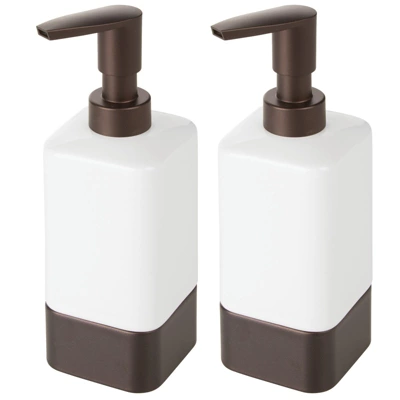 MDesign Ceramic Refillable Liquid Soap Dispenser Pump - Image 7