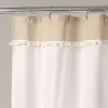 Adelyn Pom Pom Shower Curtain Neutral - Lush Décor