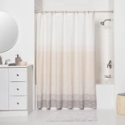 72" Dual Mount Cast Style Finial Shower Curtain Rod - Made By Design™