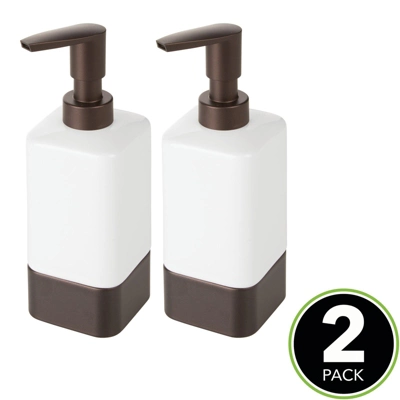MDesign Ceramic Refillable Liquid Soap Dispenser Pump