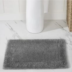 Edge Collection 100% Cotton Tufted Reversible 3 Piece Bath Rug Set - Better Trends