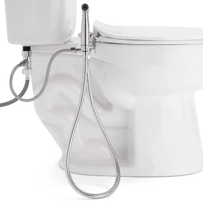 CleanSpa Luxury Hand-Held Bidet Sprayer And Holster With Integrated Shut Off Silver - Brondell - Image 2