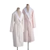 L/XL Platinum Bath Robe Blush - Cassadecor